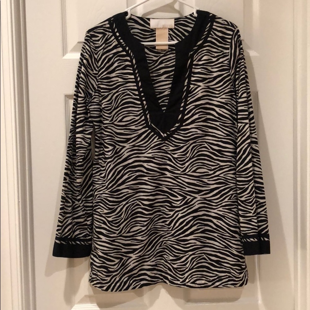 Micheal Kors Zebra Tunic -or- Coverup - Medium